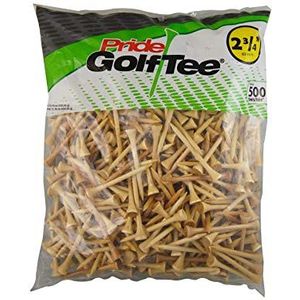 Pride Golf Tee Golft-Shirt, Unisex, Deluxe, 500 draden, beige, 6,1 cm, naturel