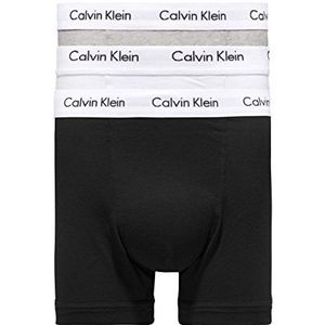 Calvin Klein Boxershorts voor heren, 3 stuks, zwart/wit/grijs gemêleerd, S