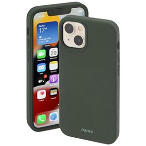 Hama Beschermhoes voor iPhone 13 Mini, compatibel met MagSafe MagCase Finest Feel Pro voor Apple (magnetische beschermhoes voor inductielading, beschermhoes voor stoten, krassen en vuil, van mat TPU) groen