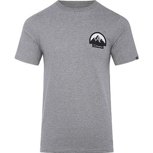 Berghaus Grossglockner Heren T-Shirt Mountain Short Sleeve, Grijs Chinees, S