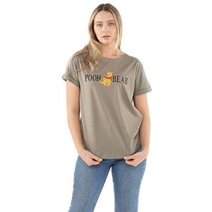 Disney Winnie de Poeh T-shirt voor dames, Khaki (stad)