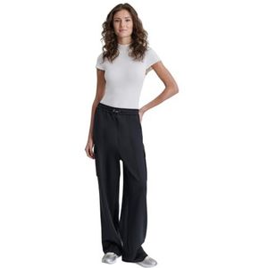 DKNY Patch en nylon à enfiler pour femme, noir, taille XS, Noir, XS