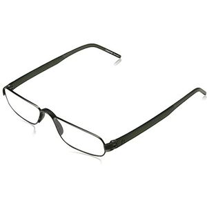Rodenstock ProRead R2180 Uniseks leesbril, leeshulp voor verziendheid, bril met licht roestvrijstalen montuur (+1/+1,5/+2/+2,5), zilver.