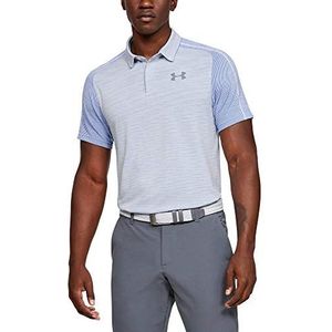 Under Armour Tour Tips Seamless Poloshirt voor heren, wit/staal (100)