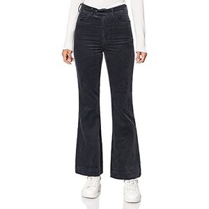 Noa Essential Organic Corduroy, lange werkbroek, casual, voor dames, donkerblauw, 32 cm lange lengte, Donkerblauw