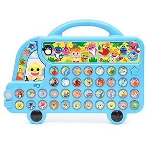 Pinkfong PTNSP010 Baby Shark alfabet bus elektronisch leren speelgoed, blauw, één maat