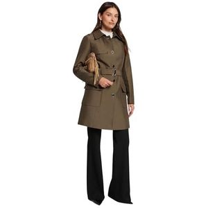 Morgan 242-ginai trenchcoat dames, Khaki (stad), 36