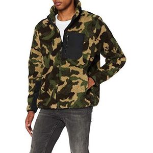 Urban Classics Sherpa-jas voor heren, hout camouflage
