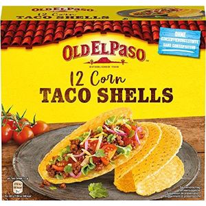 Old El Paso Taco Shells - glutenvrij - Mexicaanse maïstortilla's in schelpvorm - 1 x 156 g