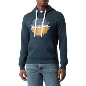 JACK & JONES Jorwayne Hoody Sweatshirt met capuchon voor heren, Magical Forest.
