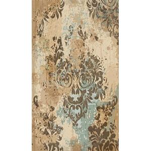 Homemania EXFAB97-60 x 100 cm antiek Aubusson 1 tapijt, bedrukt tapijt voor woonkamer, slaapkamer, moderne print, meerkleurig, polyester, katoen, 60 x 100 cm