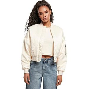 Urban Classics - Short Oversized Satin Bomber jacket - L - Creme