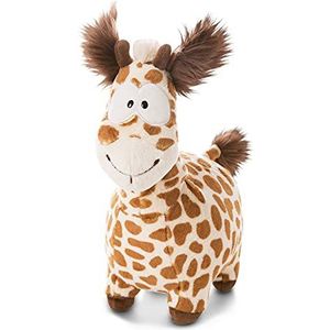 NICI Giraffe liggend Gina 22 cm – duurzaam speelgoed voor jongens, meisjes en baby's dierentuin – milieuvriendelijke pluche dieren om te spelen en te knuffelen uit de Wild Friends GO Green collectie 47222, beige/bruin