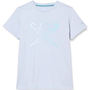 Hackett London Logo Fade Tee T-shirt voor kinderen, Oxford blauw, 7 jaar, Oxfordblauw
