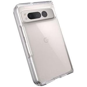 Speck Google Pixel Fold transparante telefoonhoes - Eén stuk, opvouwbaar, anti-vergeling met valbescherming - Presidio Perfect Clear Fold