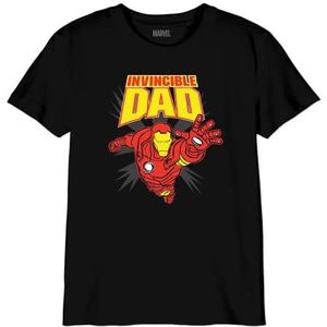 Marvel Bomarcots207 T-shirt voor jongens, 1 stuk, zwart.