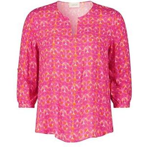 Cartoon Damesblouse, Roze/Oranje