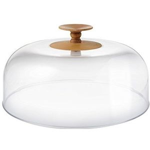 Alessi Mw24 Dressed in Wood deksel van Pmma met knop van beukenhout