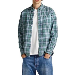 Pepe Jeans Raven overhemd heren, Groen (koriander)