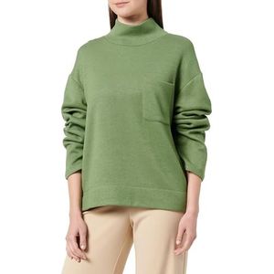 s.Oliver Sweat-shirt à col montant pour femme, vert, 50