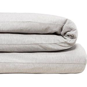 Calvin Klein Modern dekbedovertrek van katoen, eenkleurig, 1 stuk, voor eenpersoonsbed, katoen, modal 170 g/m² (grijs)
