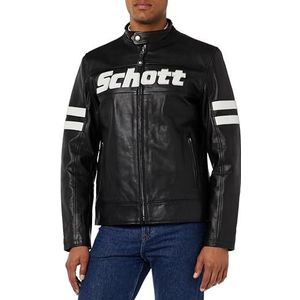 Schott NYC Lcmotorvint Leren jas voor heren, zwart.