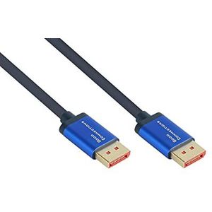 Good Connections SmartFLEX 4521-SF010B HDMI 2.1 Ultra High Speed kabel - koperen geleider, aluminium behuizing - zeer flexibel - donkerblauw - PVC-mantel - 1 m