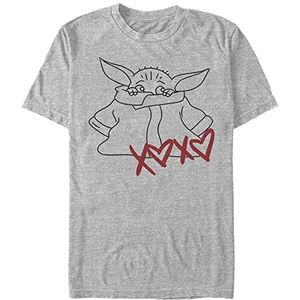 Star Wars XOXO Organic T-shirt à manches courtes unisexe, Melange Grey, M