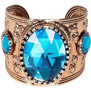 Boland 64425 64425 armband Topaas of Nile goud-turquoise modesieraden armband manchet met steen Egypter, Cleopatra, carnaval, dinsdag, themafeest, Halloween, dames, eenheidsmaat