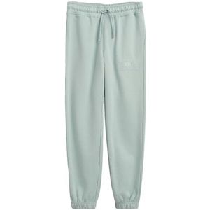 GANT Pantalon de survêtement Reg Shield pour femme avec logo Tonal, Dusty Turquoise., XL