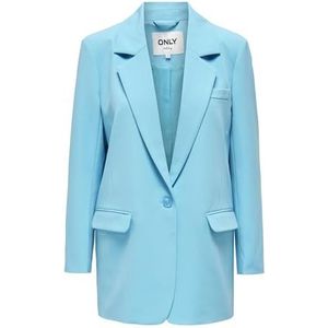 ONLY Onllana-Berry L/S oversized blazer voor dames, Cyaan Blauw