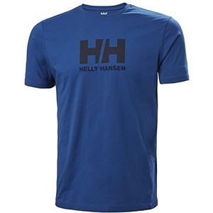 Helly Hansen Logo TSHIRT - 100% katoen-jersey - effen vrijetijdsshirt met logo-opdruk voor heren