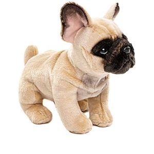 Uni-Toys - Franse bulldog (beige) - 27 cm (lengte) - Pluche hond, hond, huisdier - knuffeldier
