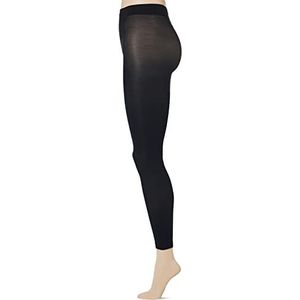 KUNERT Velvet 40 Semi-ondoorzichtige panty met platte naden van zacht kant, zwart, elegante panty mat, 40 denier, Marine 0880