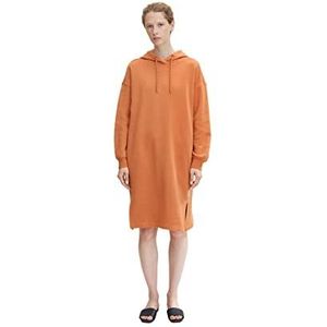 TOM TAILOR Denim hoodie jurk dames, 30027 barnsteen oranje