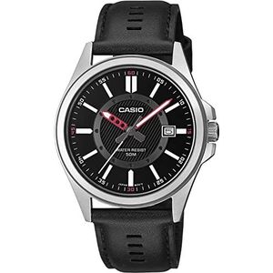 Casio Watch MTP-E700L-1EVEF, zwart, riem, zwart., riem