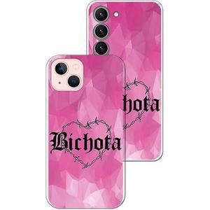 Personalaizer Zachte hoes compatibel met iPhone XR Bichota met glanzende afwerking