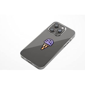 Bonateks, Étui de protection imprimé numériquement compatible avec iPhone 14 Pro, coque de protection anti-chocs, en silicone, flexible, transparent