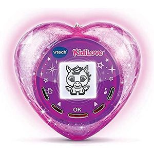VTech - KidiLove, Magisch hart met lichteffecten, display met achtergrondverlichting, virtueel verrassingsdier, wekker, muziek, elektronisch speelgoed, cadeau voor kinderen van 5 jaar tot 10 jaar,
