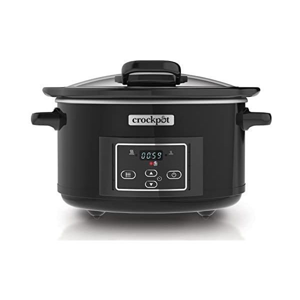 MIJOTEUSE ÉLECTRIQUE CROCKPOT PROGRAMMABLE TIMESELECT EN INOX 5,6L CSC066X