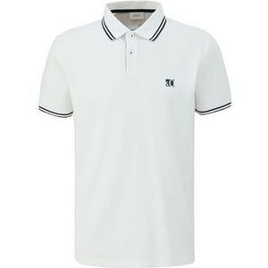 s.Oliver 2146604 Poloshirt voor heren, Wit 0120