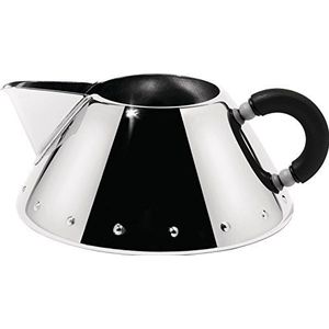 Alessi 9096 B Crème van roestvrij staal 18/10, glanzend, met handvat van Pa, zwart