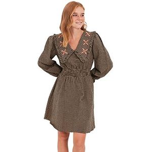 TRENDYOL Robe maxi moulante pour femme, camel, 40