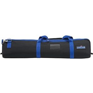 CamRade TripodBag Lite statieftas van nylon, suède, zwart, blauw - accessoires voor tassen (170 mm, 890 mm, 190 mm, 13 cm, 86 cm, 18 cm)
