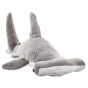 Wild Republic Hammerhead Cuddlekins pluche haai pluche dier geschenken voor kinderen 30 cm grijs/wit