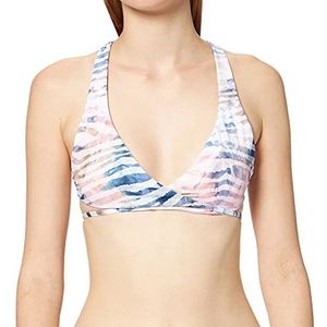 Hurley Bikinitop voor dames, zebrapatroon, roze