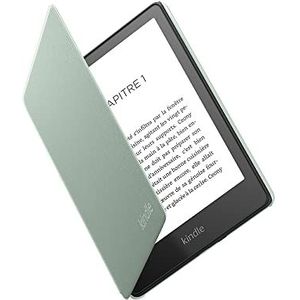 Amazon Kindle Paperwhite Hoes van leer, compatibel met 11e generatie (2021), Eucalyptus