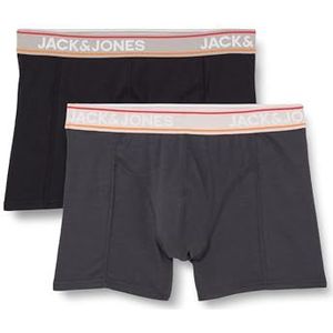 Jack & Jones Jackylo Trunks Lot de 3 boxers pour homme, blazer bleu marine, pack : asphalte-noir, taille L, Navy Blazer/Pack:Asphalt - Black, L
