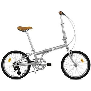 FabricBike Folding Opvouwbare fiets aluminium frame wielen 20"" 3 kleuren (Space Grey 7 Speed)