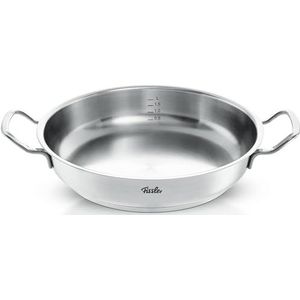 Fissler Original Profi Collection Crispy Serveerpan - Hoogwaardige 28 cm braadpan van 18/10 RVS